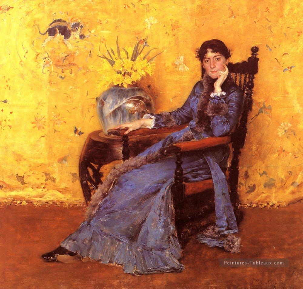 Portrait de Mlle Dora Wheeler William Merritt Chase Peintures à l'huile